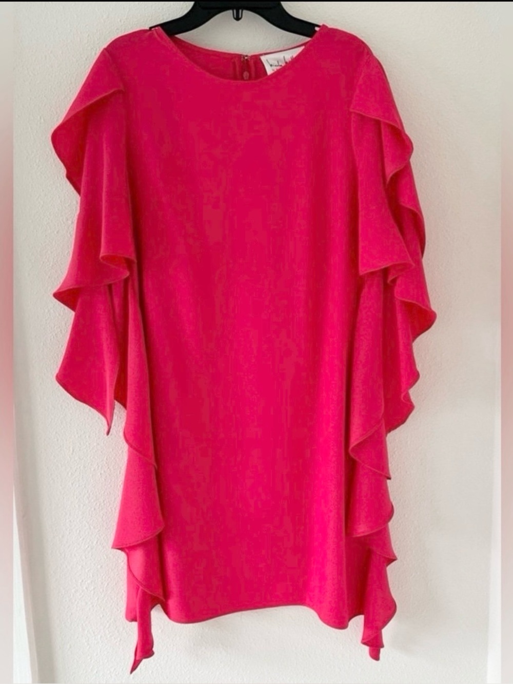 Beautiful Nicole Miller Pink Above The Knee Mini Dress Size 4 Small